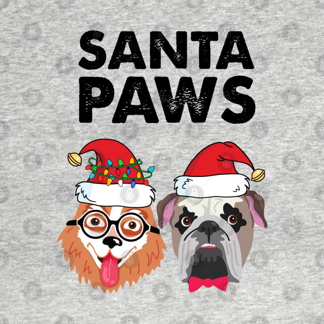 Santa Paws Christmas Dogs by SuperrSunday